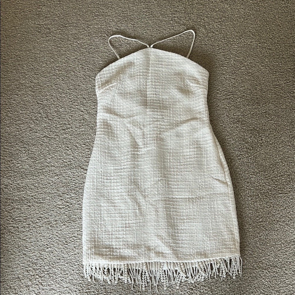 Jason Wu White Sheath Dress Spaghetti Strap Cocktail